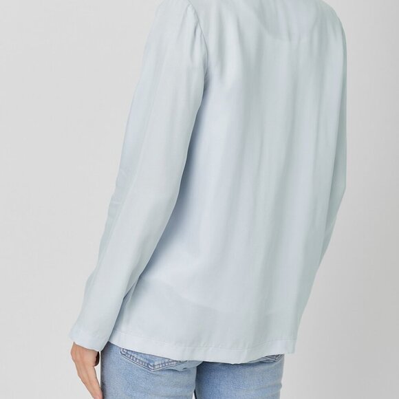 MYSTREE Chic Light Blue Open Front Blazer Jacket Women’s Size Business Casual - Picture 3 of 4